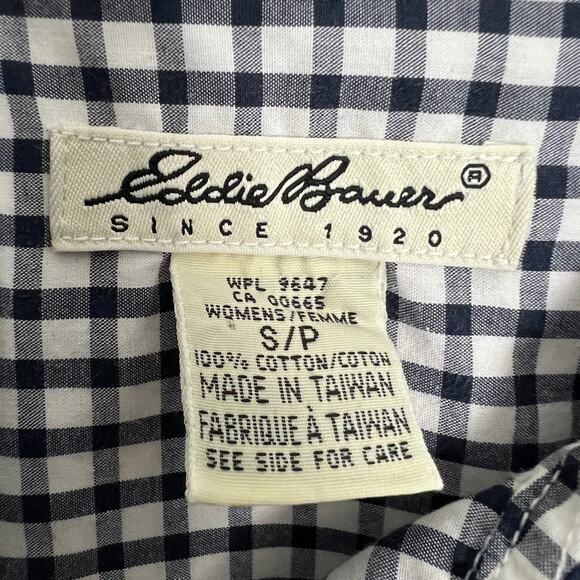 Eddie Bauer Gingham Women's Button Down Shirt Size Small - Picture 2 of 10